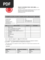 Webbing Sling Safety Inspection Checklist Report Pilot