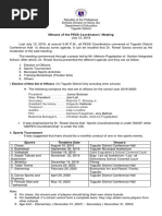 Minutes of The PESS Coordinators Meeting July 12 2019