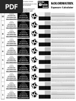 Kolormatrix Screen Print Exposure Calculator PDF