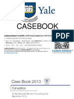 Yale SOM Casebook Consulting Case Interview Book 2013耶鲁大学商学院管理学院咨询案例面试