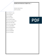 Frequently Used Sentences in English