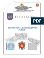 Módulo de Teoria Geral de Segurança Pública - CFSD - 2015 - Atualizado