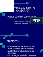 Prevencion de Contaminacion en Suelos