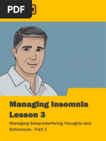 Managing Insomnia Lesson 3