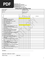 Lifting Beam Inspection Check List