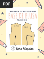 Apostila de Modelagem - Base de Blusa Feminina Linha N'agulha