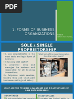 Forms of Business Org. CSR