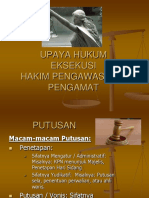 Upaya Hukum, Eksekusi, Hawasmat