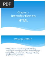 Chapter 2 Introduction To HTML