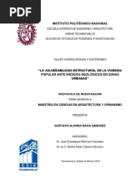 La Vulnerabilidad Estructural de La Vivienda Popular Ante Riesgos Geológicos en Zonas Urbanas