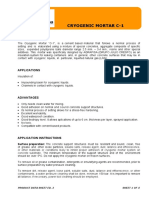 CRYOGENIC MORTAR C-1 - PRODUCT DATA SHEET Ed. 2