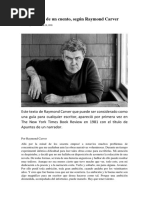 La Escritura de Un Cuento. Raymond Carver