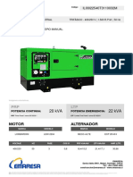 Generador Inmesol Rental 22 kVA