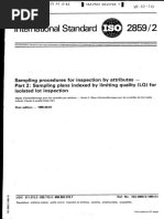 ISO 2859-2 - Sampling Procedure For Inspection by Attributes