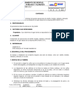 Procedimiento de DESFILE, TENDIDO, DOBLADO Y ALINEADO DE LA TUBERÍA BRICKMAN