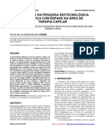 Benefícios Da Pesquisa Biotecnológica Cosmética Com Ênfase Na Área de Terapia Capilar