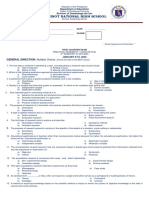 1st Quarter Exam For 2nd Semester - Practical Research 1