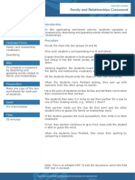 Family and Relationships Crossword