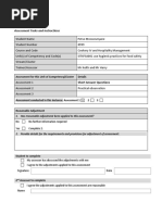 SITXFSA001 - Assessment 1 - Short Answers