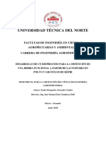 Desarrollo para Un Bioproceso para La Obtencion de Una Bebida Funcional A Partir de Lactosuero en Polvo y Granulos de Kefir PDF