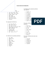 Taller Casos de Factorizacion 2