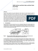 Shear Strength of Rockfill, Interfaces and Rock Joints, and Their Points of Contact in Rock Dump Design