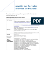 Instalación Del Servidor PowerBI