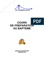 Cours Preparation Bapteme