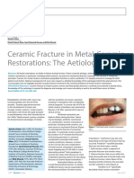 Ceramic Fracture in Metal-Ceramic Restorations: The Aetiology