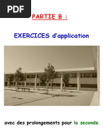 Livret MATHS 3ème Seconde - Partie B EXERCICES