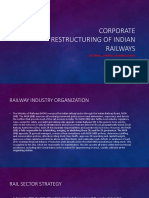 Corporate Restructuring of Indian Railways