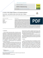 A Review of The Fatigue Behavior of 3D Printed Polymers