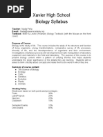 Biology Syllabus