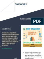 Selenium Testing Course in Coimbatore - Selenium Training Institute in Coimbatore