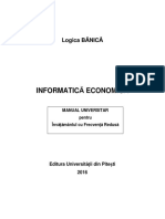 CIG I - INFORMATICĂ ECONOMICĂ - 2016 - Banica - Logica PDF