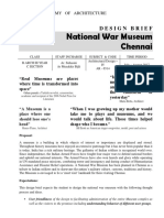 National War Museum Design Brief