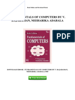 Fundamentals of Computers by V Rajaraman Neeharika Adabala