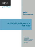 Media Backgrounder On Artificial Intelligence in Robotics May 2018