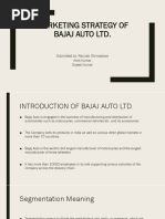 Marketing Strategy of Bajaj Auto LTD