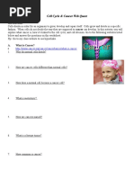 Cell Cycle Regulation Cancer Webquest 2