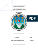 Auditoria Interna e Informe de Auditoria