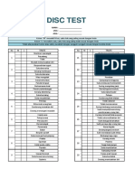 DISC TEST FORM (Done) PDF