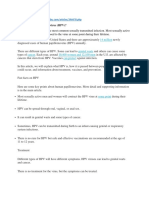 Treatment of HPV