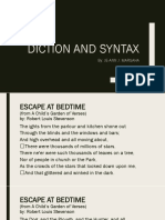 Diction and Syntax