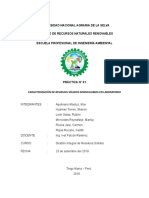 Caracterización de Residuos Sólidos Domiciliarios en Laboratorio