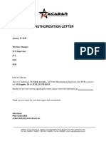 Autorization Letter