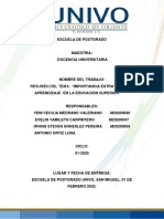 Importancia de Las Estrategias Educativas en La Educación Superior