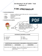 Sesion de Aprendizaje - Revisamos y Publicamos Nuestro Folleto para Dar A Conocer Las Costumbres y Tradiciones de Nuestra Región