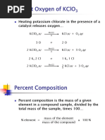 CHE 121 - Experiment 02 - Percent Oxygen in Potassium Chlorate