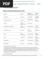 Valores de Orina